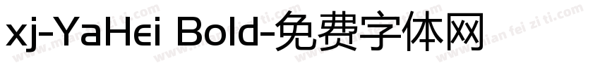 xj-YaHei Bold字体转换